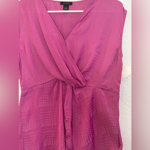 Halogen Women's Pink Twist Front Lightweight Blouse size XS - Picture 5 of 5